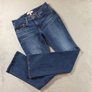 Lucky Brand Jeans Womens 4/27 Sweet Mid Rise Boot Stretch Denim Blue